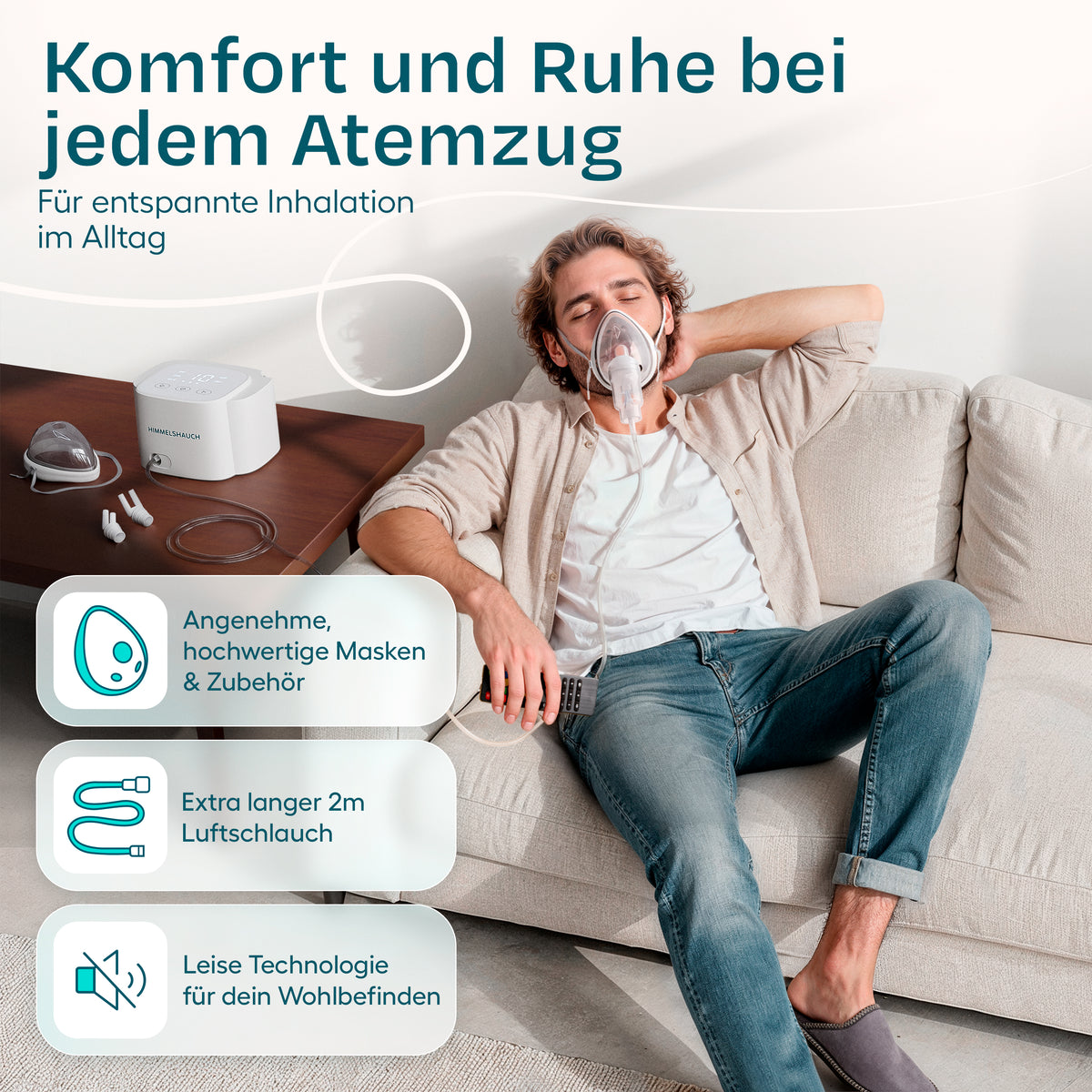 Kompressor-Inhalator NB-216C – Komplettset