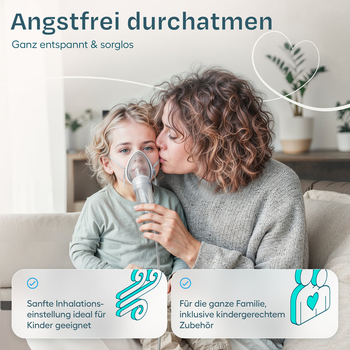 Kompressor-Inhalator NB-216C – Komplettset