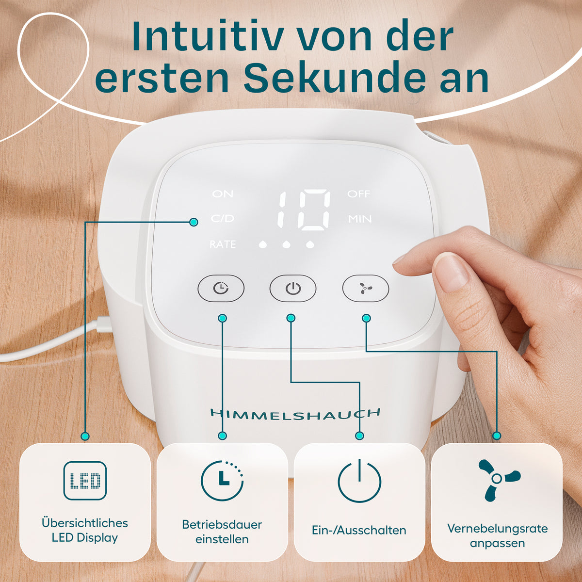 Kompressor-Inhalator NB-216C – Komplettset