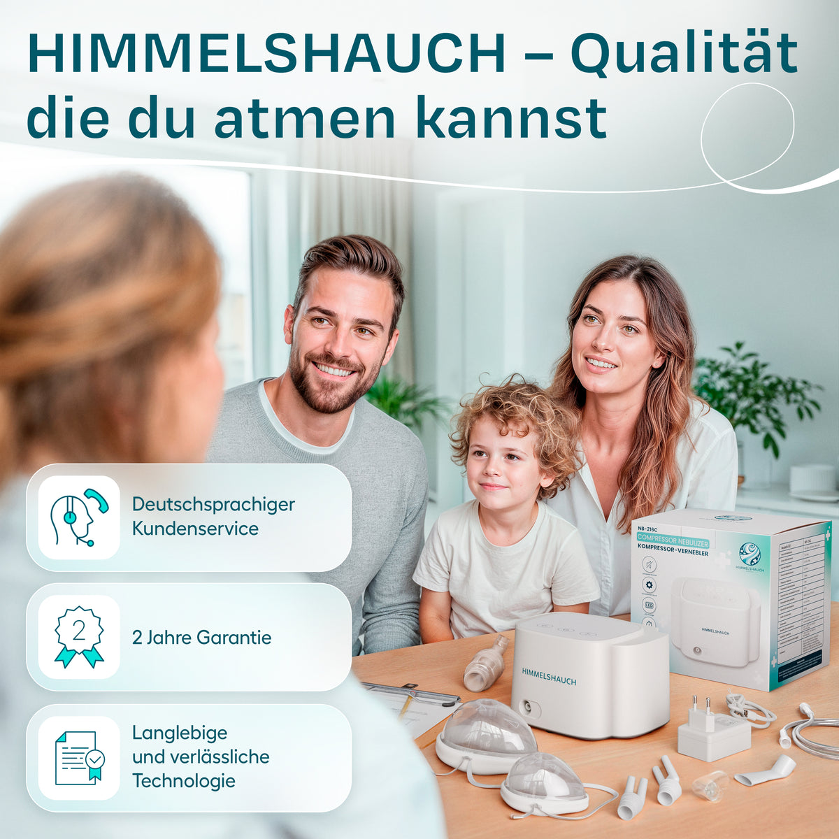 Kompressor-Inhalator NB-216C – Komplettset