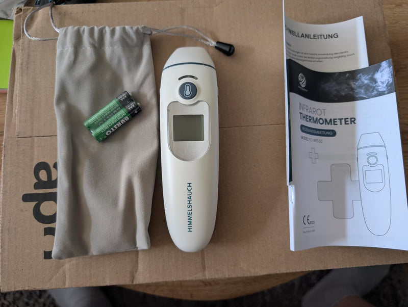 Kundenfoto zum HIMMELSHAUCH Fieberthermometer mit Farbdisplay aus der Rezension von Leon