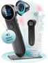 HIMMELSHAUCH JPD-FR301 Fieberthermometer in Schwarz mit Verpackung und Aufbewahrungsbeutel 