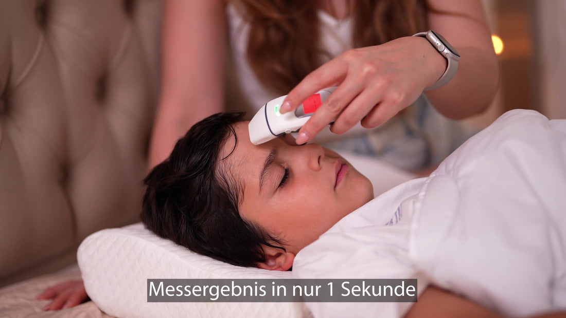Produktvideo: HIMMELSHAUCH HH-FC-IR1030 Fieberthermometer mit Farbdisplay